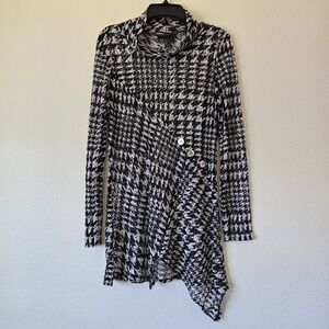 Frank Lyman Asymmetrical Sheer Dress Bias‎ Cut Swim Cover Lightweight Fairy Goth